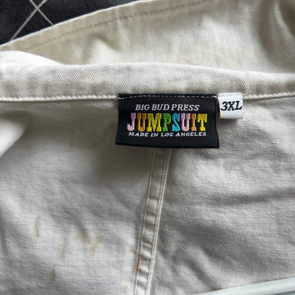 big bud press 3XL everyday jumpsuit in WHITE - Picture 3 of 7